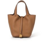 Hermes Biscuit Clemence Picotin Lock 18 Gold Hardware