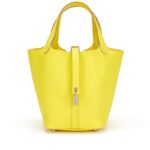 Hermes Lime Clemence Picotin Lock 18 Palladium Hardware