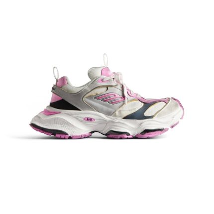 Womens Cargo Sneaker  in Grey/white/pink