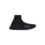 Womens Speed Recycled Knit Sneaker in Black