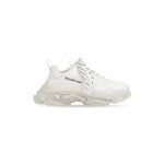 Womens Triple S Clear Sole Sneaker  in White