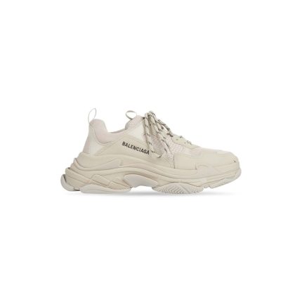 Mens Triple S Sneaker in Beige