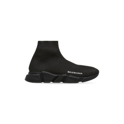Mens Speed Recycled Knit Sneaker in Black