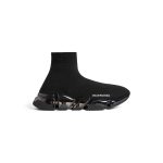Mens Speed 2.0 Full Clear Sole Recycled Knit Sneaker  in Black