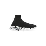 Womens Speed 2.0 Graffiti Recycled Knit Sneaker  in Black