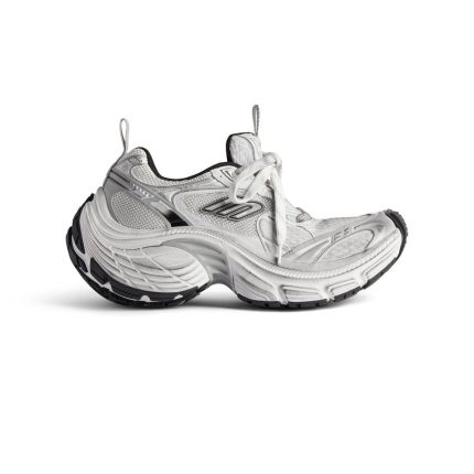 Mens 10xl Sneaker in White/black/gris