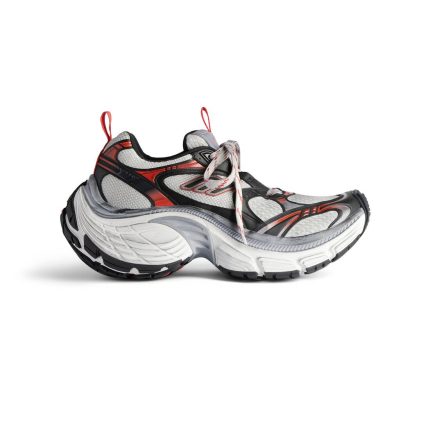 Mens 10xl Sneaker in Grey/white/red