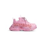 Womens Triple S Sneaker Diy Metal  in Pink/black/red