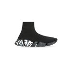 Mens Speed 2.0 Graffiti Recycled Knit Sneaker  in Black