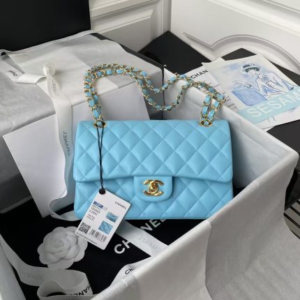 Chanel Small Classic Handbag Gold Hardware