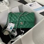 Chanel Small Classic Handbag Silver Hardware