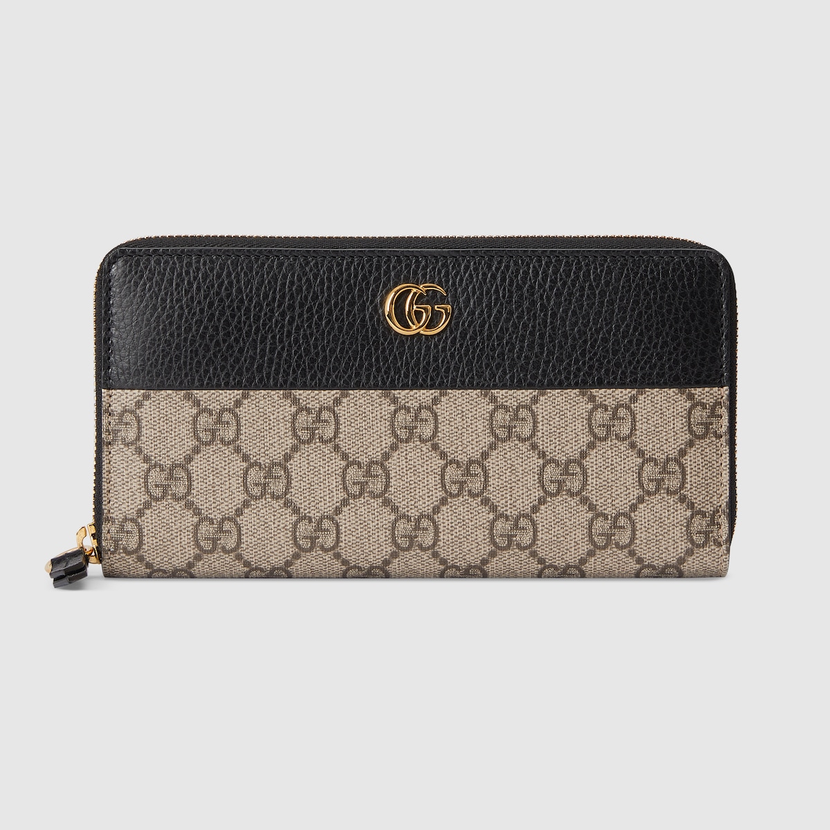 GG Marmont Bi-Color Zip Around Wallet