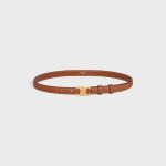 Small Triomphe Belt in Natural Calfskin