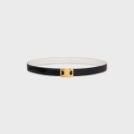 MEDIUM REVERSIBLE FRAMED TRIOMPHE BELT in TAURILLON