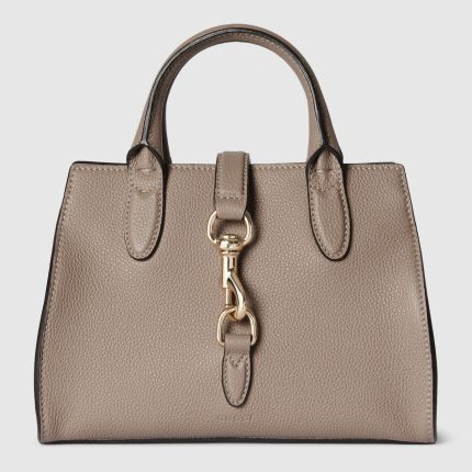 Small Tote Bag With Hook Closure