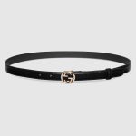 Belt with Interlocking G buckle