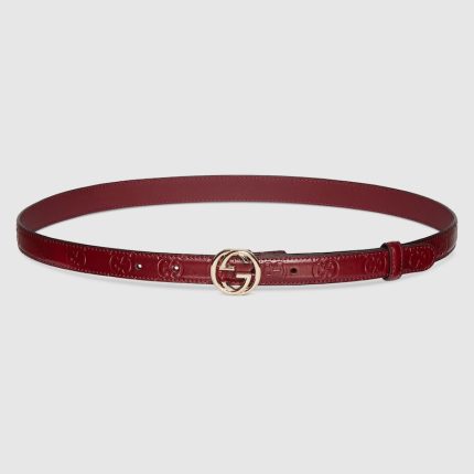 Belt with Interlocking G buckle