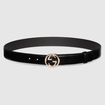 Belt with Interlocking G buckle