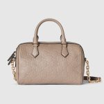 GG Emblem small top handle bag