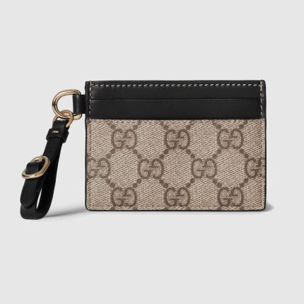 GG Emblem Card Case With Strap