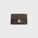 MEDIUM CELINE VICTOIRE BAG IN TRIOMPHE CANVAS TAN