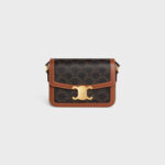 TEEN TRIOMPHE BAG IN TRIOMPHE CANVAS AND CALFSKIN TAN