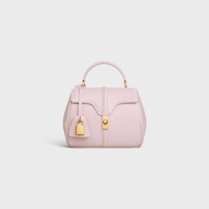 MINI 16 IN SATINATED CALFSKIN PASTEL PINK