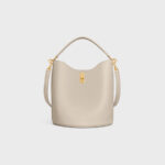 BUCKET 16 BAG IN SMOOTH CALFSKIN LIGHT STONE