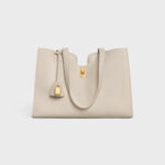 CABAS 16 IN SMOOTH CALFSKIN LIGHT STONE