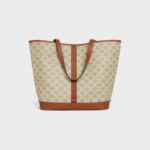 MEDIUM CABAS IN TRIOMPHE CANVAS AND CALFSKIN GREGE