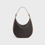 MEDIUM HELO?SE BAG CUIR TRIOMPHE IN TRIOMPHE CANVAS AND CALFSKIN TAN