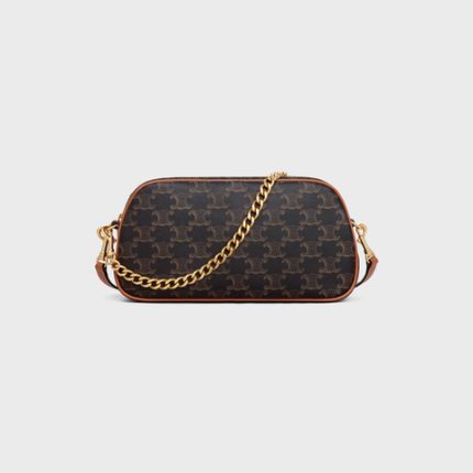 MULTI BAG IN TRIOMPHE CANVAS AND CALFSKIN TAN