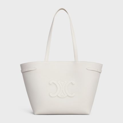 MEDIUM CABAS ANA?S CUIR TRIOMPHE IN GRAINED CALFSKIN RICE