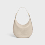 MEDIUM HELO?SE BAG CUIR TRIOMPHE IN SUPPLE CALFSKIN LIGHT STONE