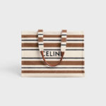 LARGE CABAS THAIS IN STRIPED TEXTILE WITH CELINE JACQUARD MULTICOLOR