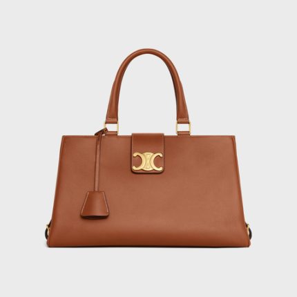 MEDIUM APPOLINE BAG IN SUPPLE CALFSKIN TAN