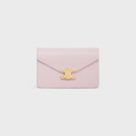 WALLET ON CHAIN MARGO IN SHINY CALFSKIN PASTEL PINK
