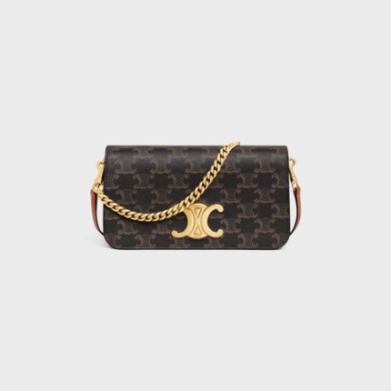 MULTIPOCHETTE IN TRIOMPHE CANVAS AND CALFSKIN TAN