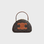 HALF MOON CASE TRIOMPHE CANVAS TAN