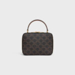 VANITY BOX IN TRIOMPHE CANVAS AND CALFSKIN TAN