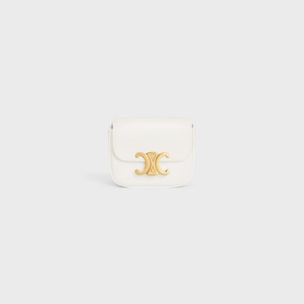 MINI CLAUDE IN SHINY CALFSKIN WHITE