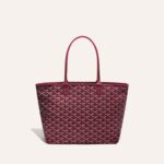 Goyard Goyardine Artois Tote PM Bordeaux Canvas & Chevroches Calfskin Palladium Hardware