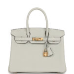 Hermes Birkin 30 Gris Neve Togo Gold Hardware