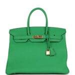 Hermes Birkin 35 Bambou Togo Gold Hardware