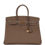 Hermes Birkin 35 Etoupe Togo Gold Hardware