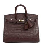 Hermes Birkin Sellier 20 Havane Matte Alligator Gold Hardware