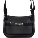 Hermes Jypsiere Mini Black Evercolor Palladium Hardware