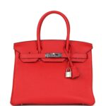 Hermes Birkin 30 Rouge de Coeur Togo Palladium Hardware