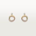 Trinity earrings, brilliant-cut diamonds