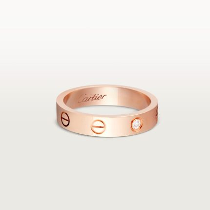 LOVE ring, small model, 1 diamond